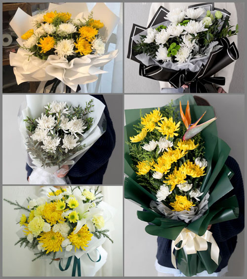 贵州毕节市赫章县野马川镇尖山村白事花束代送